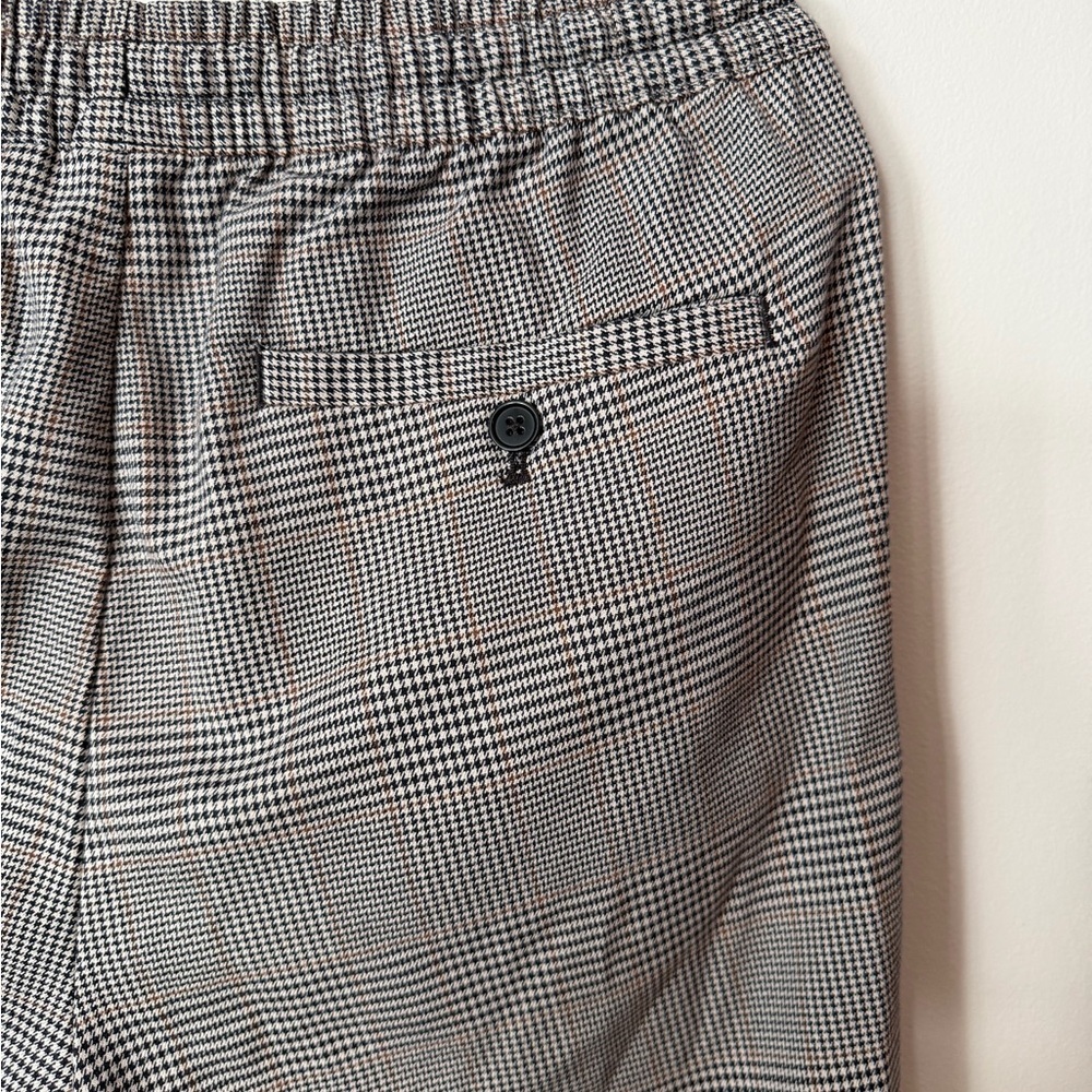 Gray Plaid Drawstring Men’s Pants - Picture 6 of 6